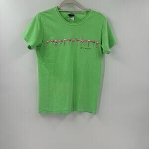 Bright Green Flamingo Key West y2k T shirt